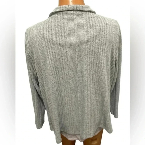 SHEIN LUNE Waterfall Collar Open Front Cardigan 4XL T-shirt not included. - Picture 3 of 10